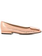 Sergio Rossi Square-shaped Ballerinas - Pink