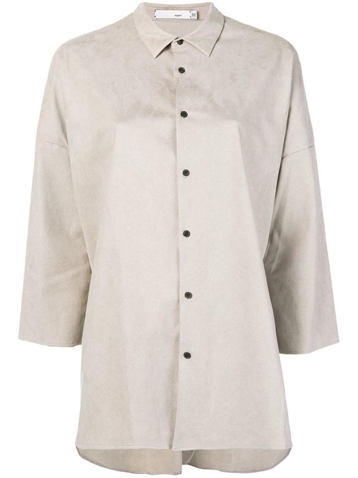 Knott Suede Shirt - Nude & Neutrals