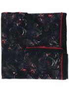 Givenchy Baboon Print Scarf, Men's, Black, Silk/virgin Wool