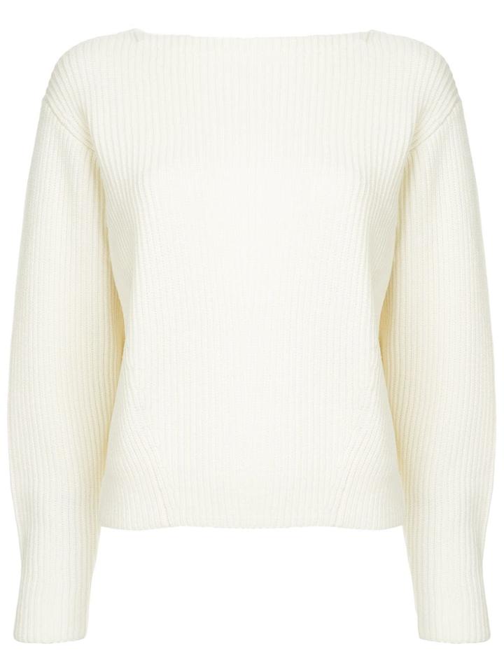 Des Prés Round Neck Jumper - White