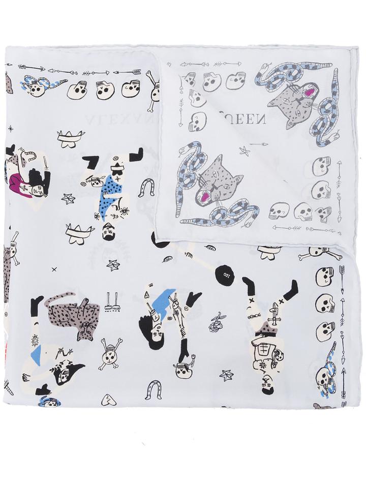 Alexander Mcqueen - Circus Tricks Scarf - Women - Silk - One Size, Silk
