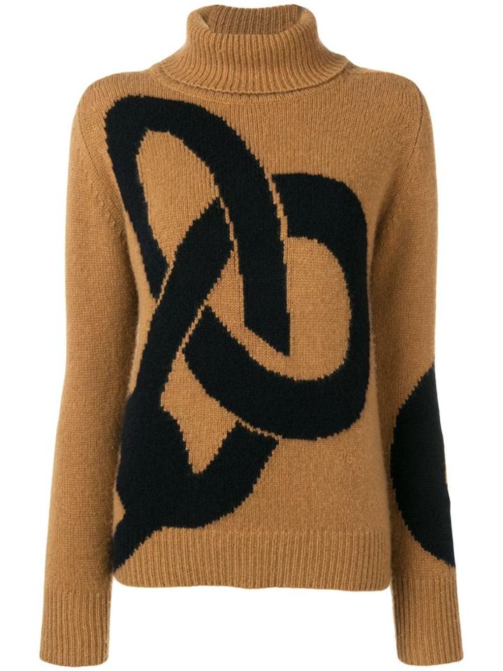Victoria Beckham Turtle Neck Jumper - Brown