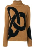 Victoria Beckham Turtle Neck Jumper - Brown