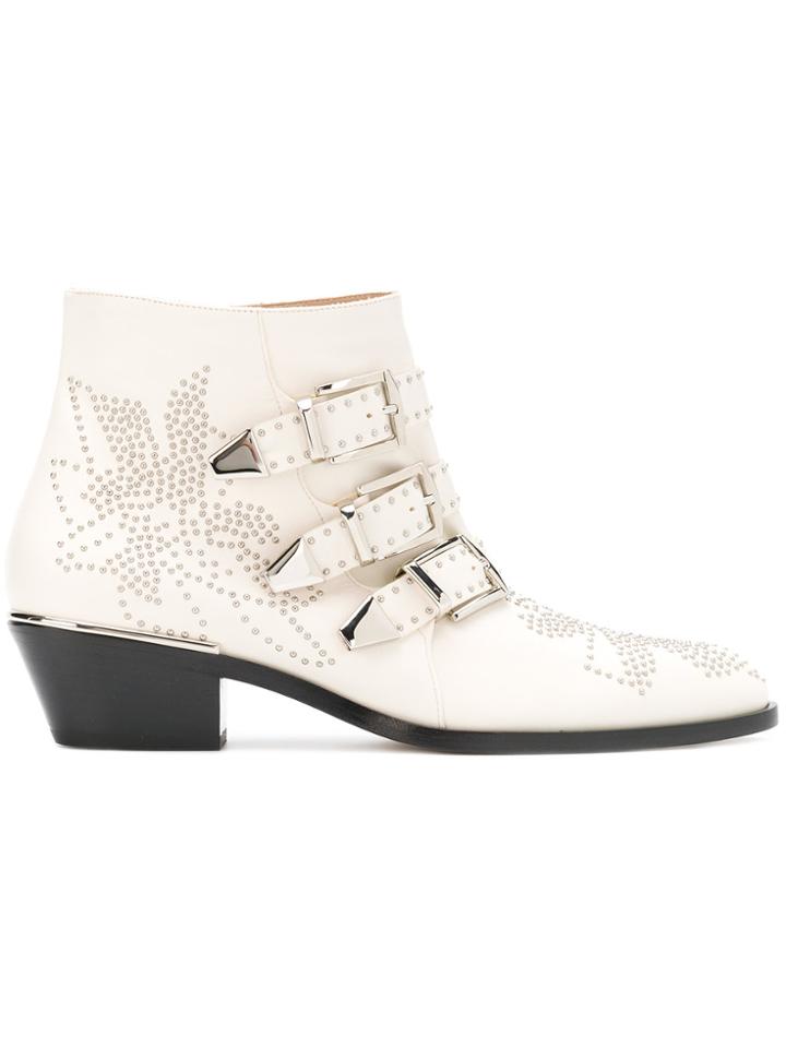 Chloé Susanna Boots - White
