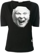 Vivienne Westwood Anglomania Face Print T-shirt - Black