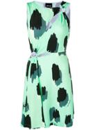Just Cavalli Cut-out Printed Dress - Green