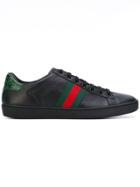 Gucci Signature Web Sneakers - Black