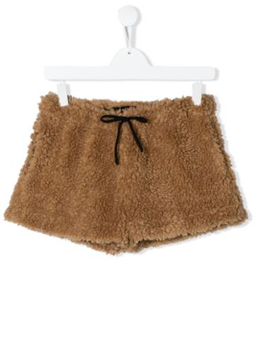 Touriste Fluffy Shorts - Brown