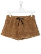 Touriste Fluffy Shorts - Brown
