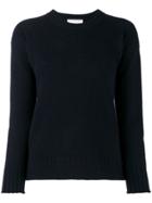 Alexandra Golovanoff Blue Ribbed Cashmere Jumper