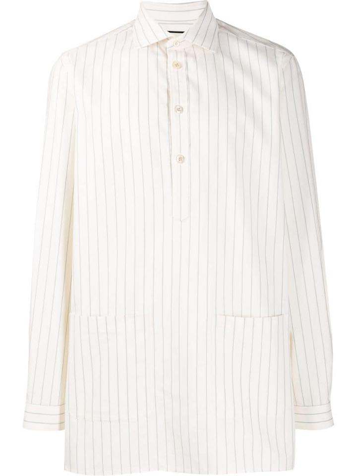 Gucci Striped Tunic Shirt - Neutrals