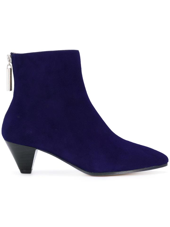 Stuart Weitzman Zipped Ankle Boots - Blue