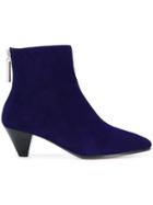 Stuart Weitzman Zipped Ankle Boots - Blue