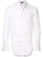 Ann Demeulemeester Tie Collar Shirt - White
