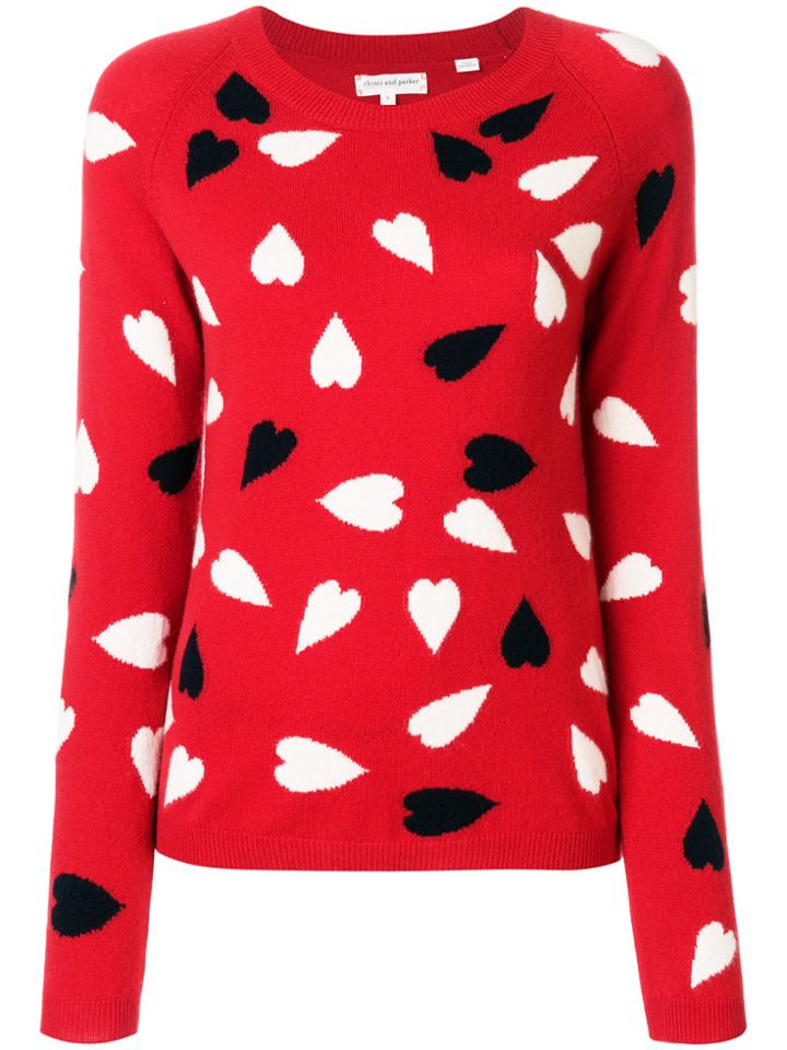 Chinti & Parker Confetti Heart Jumper - Multicolour