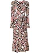 Diane Von Furstenberg Printed Wrap Dress - Multicolour