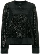 Irina Schrotter Sequin Embellished Top - Black