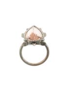 Eva Fehren 18kt Black Gold Morganite And Diamond Ring - Silver