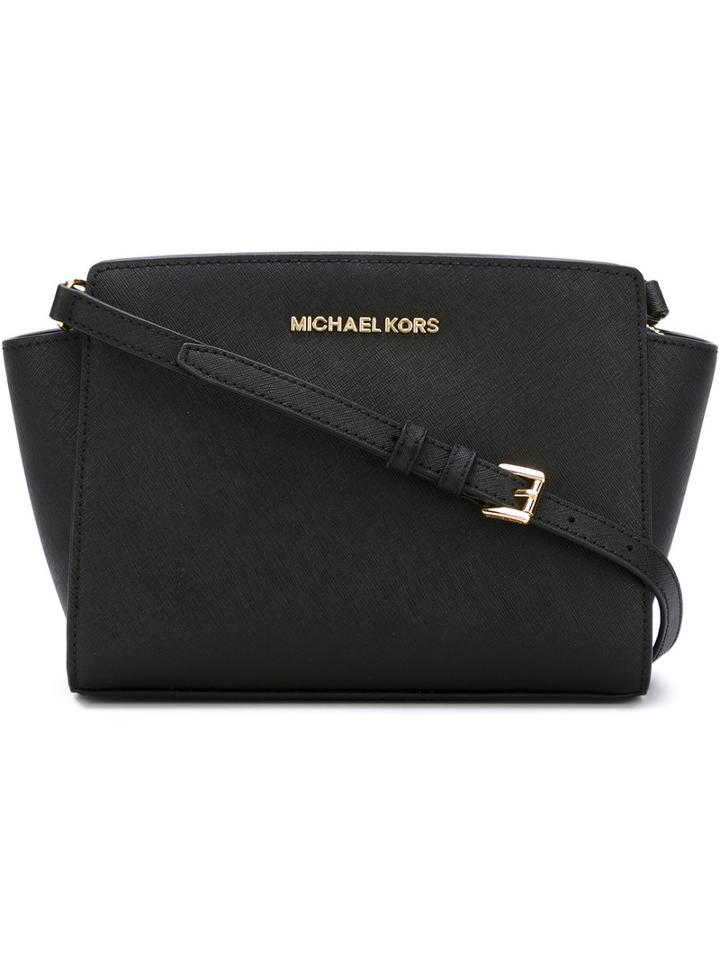 Michael Michael Kors - Medium 'selma' Crossbody Bag - Women - Leather - One Size, Black, Leather