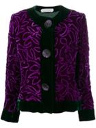 Givenchy Pre-owned 1980's Textured Jacket - Purple