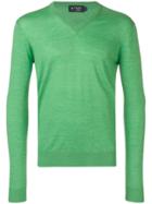 Hackett Merino Lime Sweater - Green