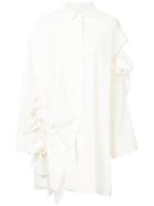 Roberts Wood Knotted Oversized Shirt - White