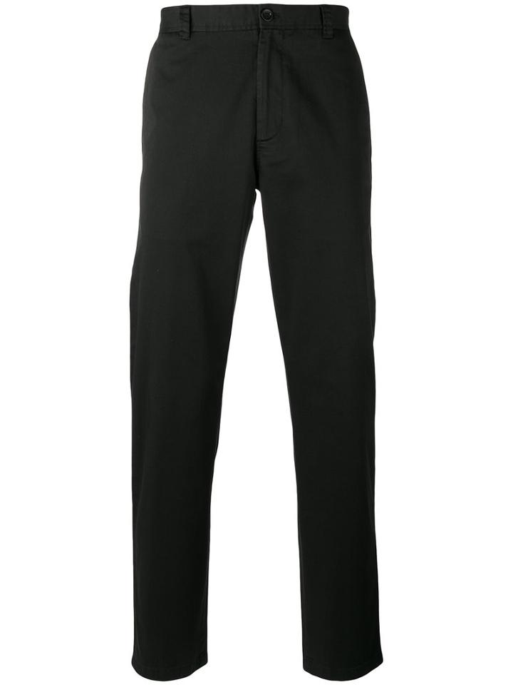 Acne Studios Cropped Trousers, Men's, Size: 50, Black, Cotton/polyester/spandex/elastane