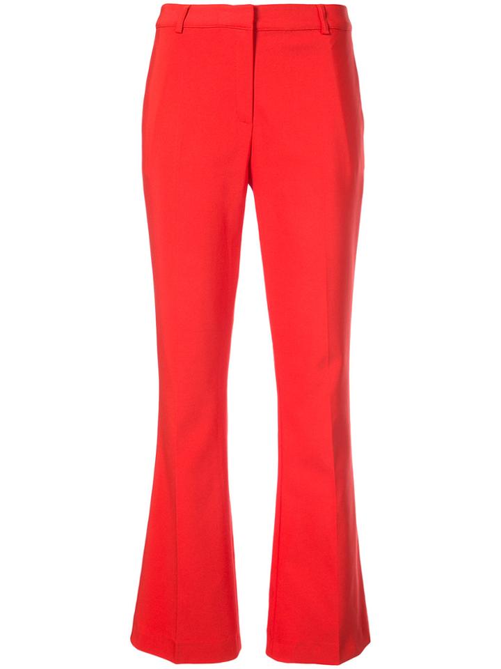 Anine Bing Frankie Slim Fit Trousers - Red