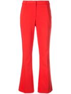Anine Bing Frankie Slim Fit Trousers - Red