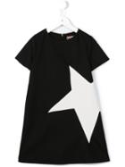 Msgm Kids Star Print T-shirt Dress, Girl's, Size: 12 Yrs, Black