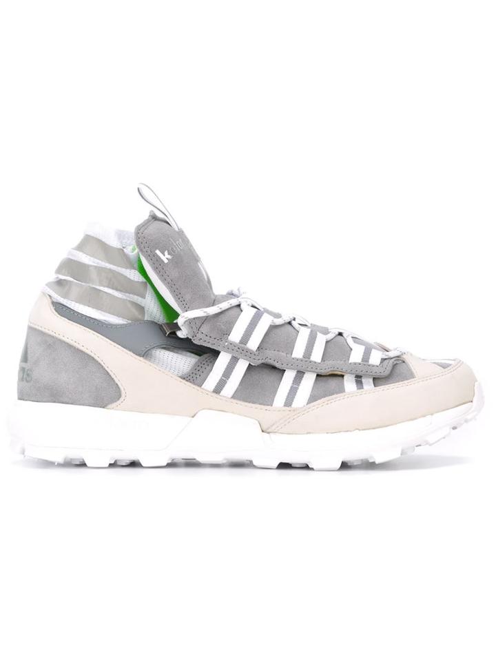 Adidas Originals Adidas X Kolor Sneakers, Men's, Size: 44.5, Grey, Leather/suede/nylon/nylon