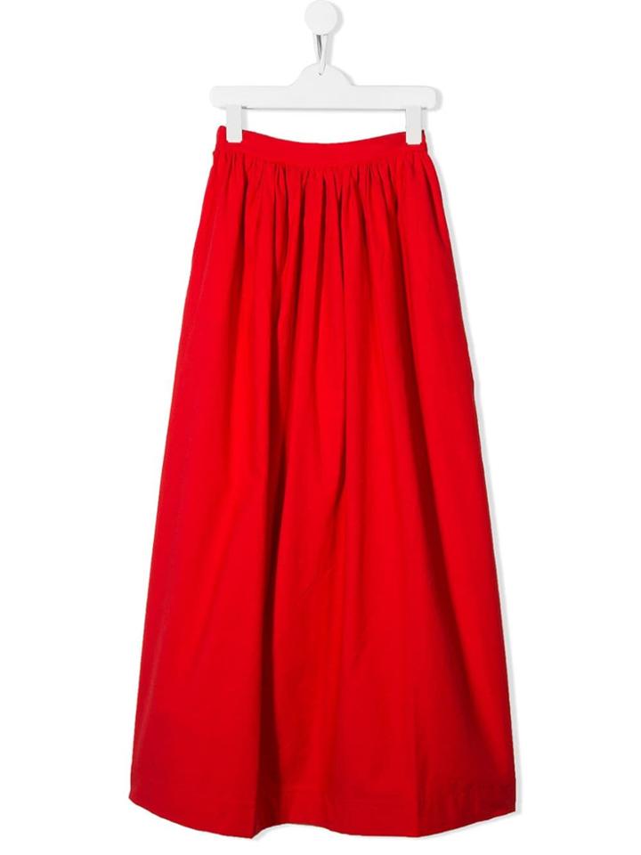 Little Creative Factory Kids Teen Cropped Wide-leg Trousers - Red