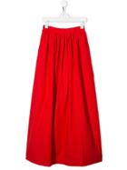 Little Creative Factory Kids Teen Cropped Wide-leg Trousers - Red