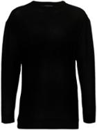 Wooyoungmi Loose Fit Sweatshirt, Men's, Size: 46, Black, Polyester/nylon/cotton