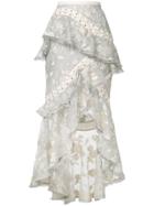 Zimmermann Floral Fitted Skirt - Nude & Neutrals