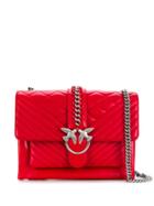 Pinko Quilted Shoulder Bag - Red