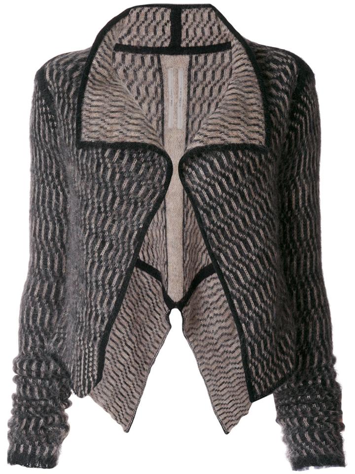 Rick Owens Open Flared Cardigan - Black