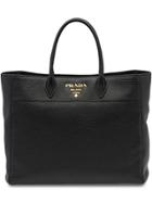 Prada Leather Tote Bag - Black