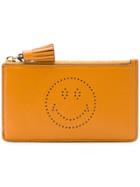 Anya Hindmarch Smiley Zipped Key Pouch - Brown