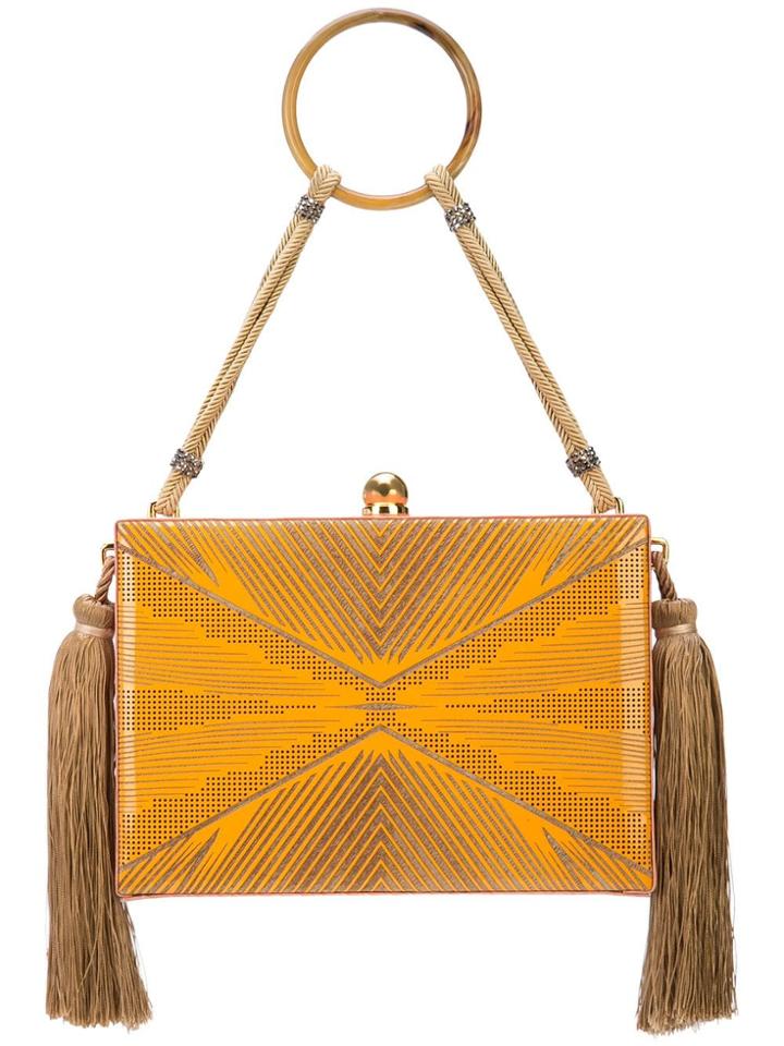 Tonya Hawkes Decocco Box Clutch - Orange