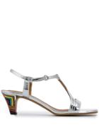 See By Chloé Rainbow Heel Sandals - Silver
