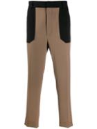 Fendi Contrast Pocket Trousers - Brown