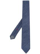 Brunello Cucinelli Plaid Woven Tie - Blue