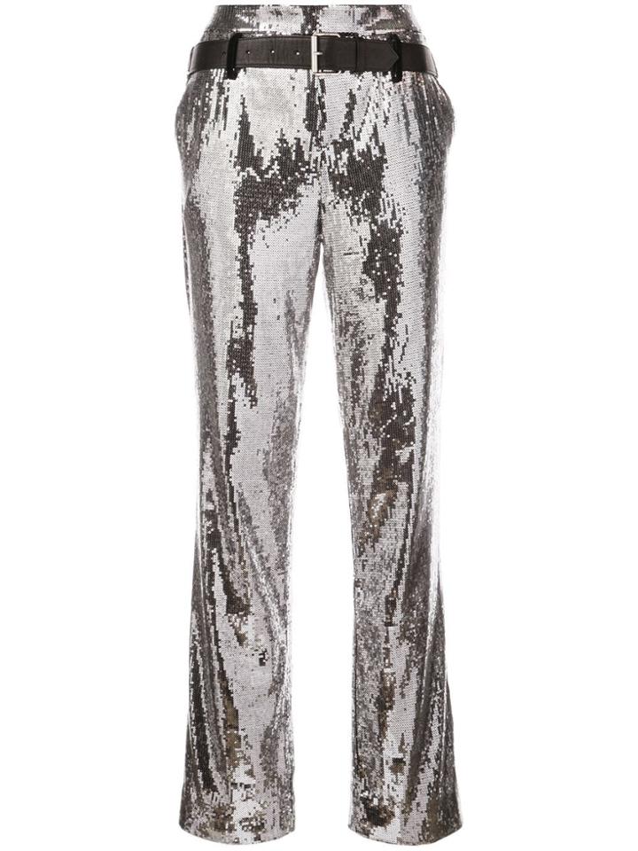 Rta Dillon Sequin Trousers - Silver