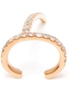 Asherali Knopfer 18k Rose Gold 'theo' Diamond Earring - Pink & Purple