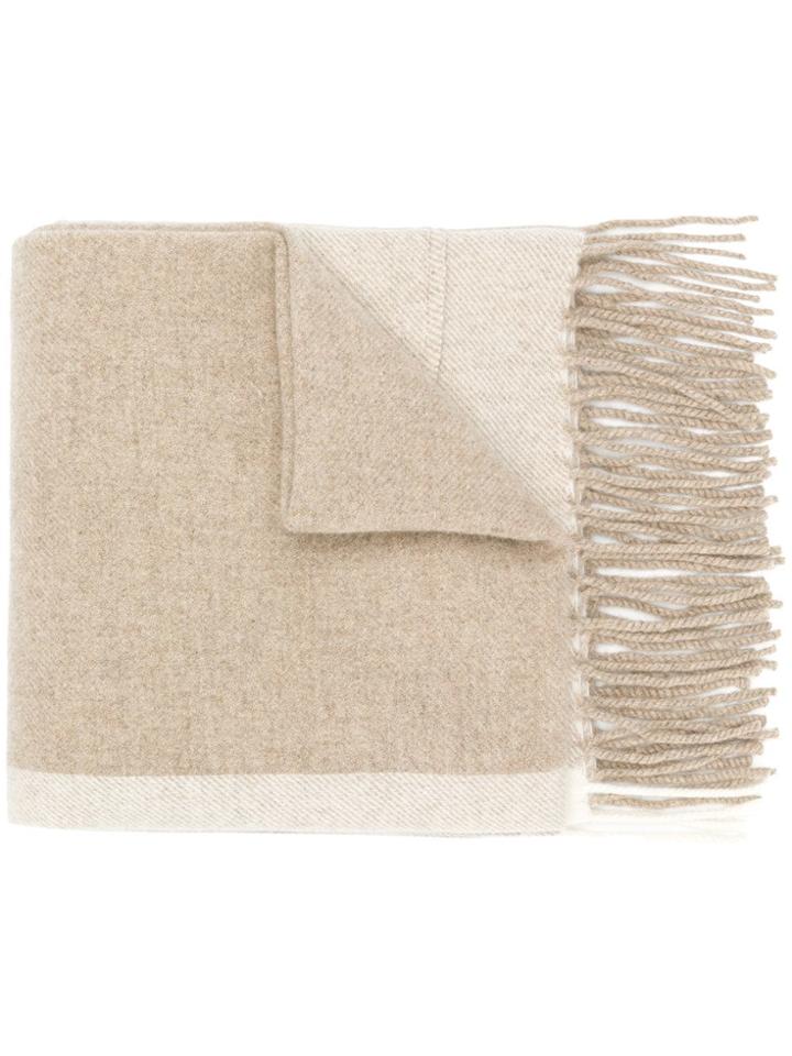 Plantation Two-tone Pocket Scarf - Neutrals