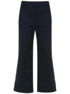 Egrey Cropped Trousers - Blue