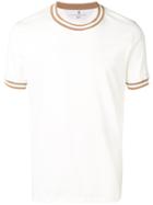 Brunello Cucinelli Contrast Trim T-shirt - White