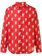 Jacquemus Men Red Patterned Shirt