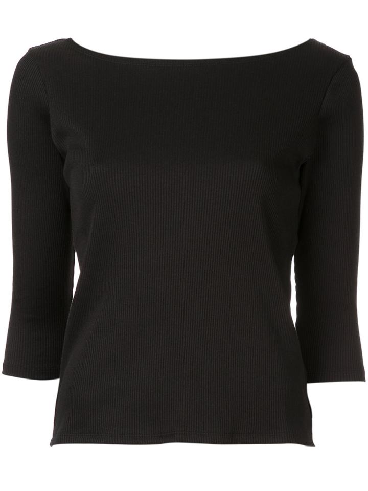Estnation Gathered Back Top - Black